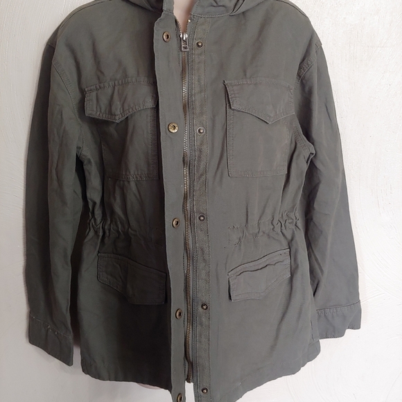 Universal Thread Olive Green Anorak Utility Jacket Size Women's XS Like NEW - Picture 5 of 15